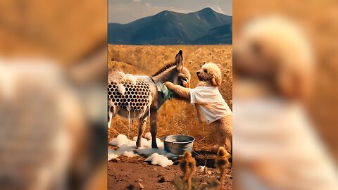 Dog Rescues Donkey in 60 Seconds!