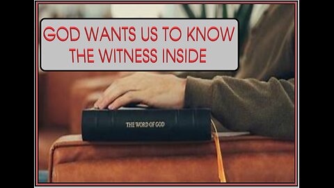 GOD WANTS US TO KNOW / THE WITNESS INSIDE #5 EB