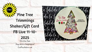 How to Make a Shaker Gift Card Holder Using Pine Tree Trimmings Bundle by Stampin' Up!