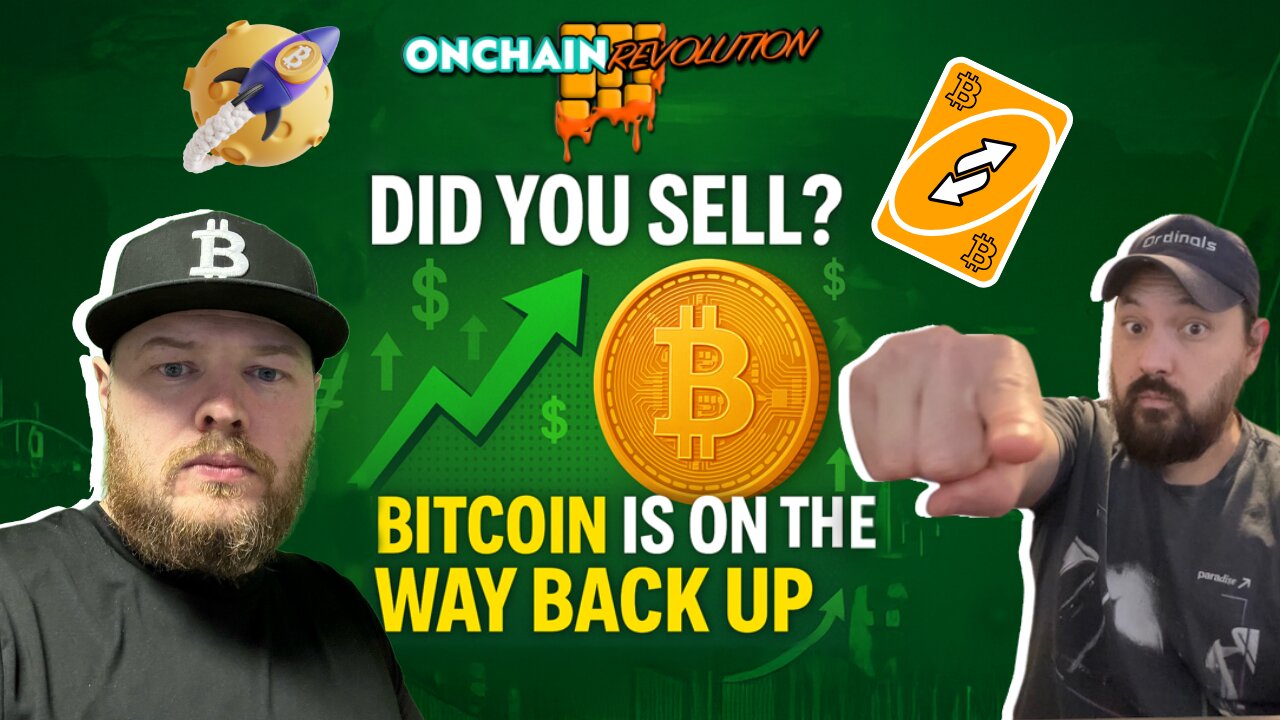 Did You Sell? Bitcoin is on the way back up. Hold onto Your Convictions!