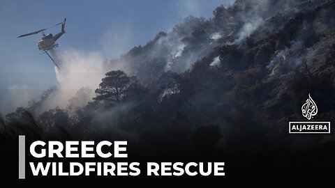 Greece wildfires force mass evacuations, volunteers lead rescue efforts