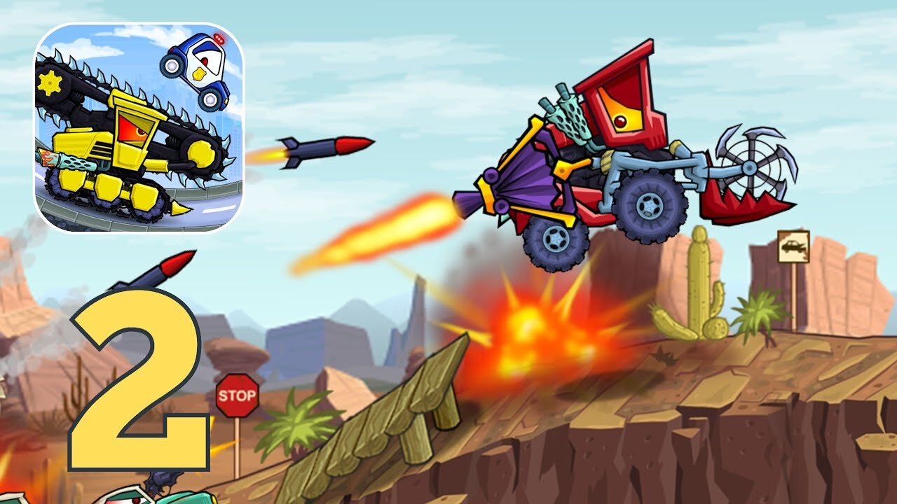 Car Eats Car 3 Hill Climb Race - Gameplay Walkthrough | Part 2 (Android, iOS)