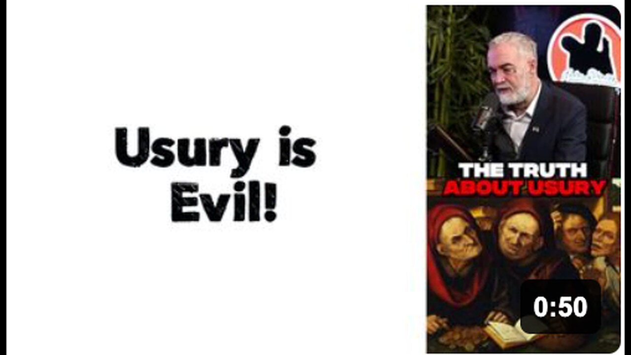 Usury is Evil!