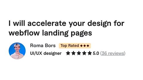I will accelerate your design for webflow landing pages