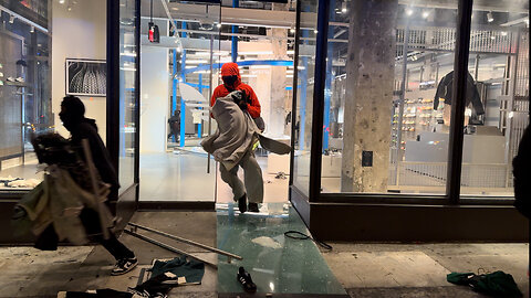 Adidas Store LOOTED in Downtown Los Angeles