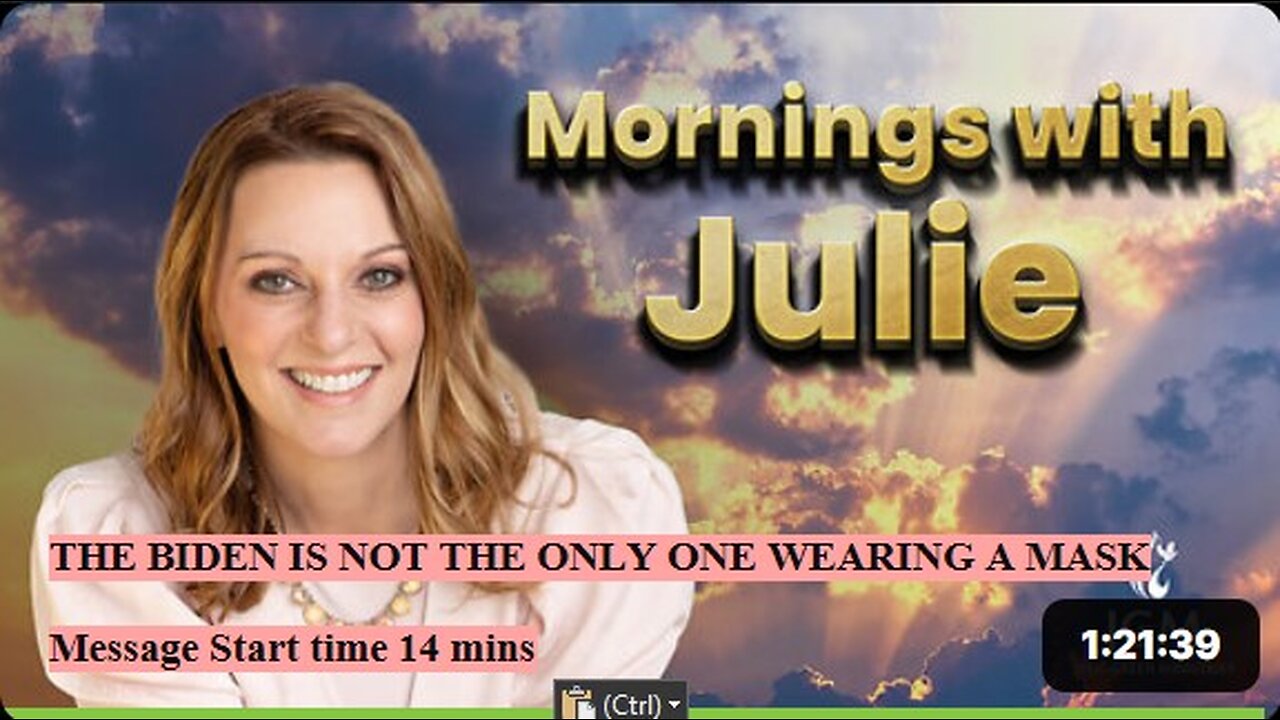 Julie Green subs THE BIDEN IS NOT THE ONLY ONE WEARING A MASK
