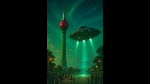 Spaceship on Colombo Sky