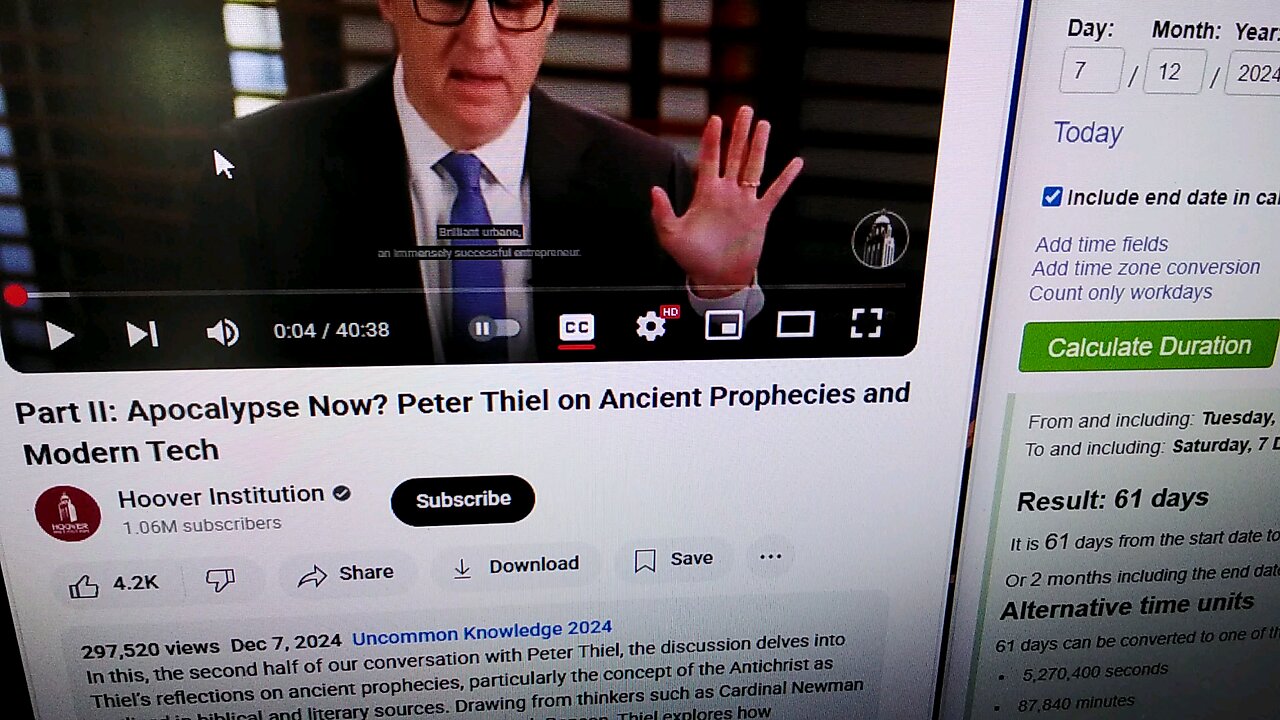 Antichrist. Peter Thiel. Part Two.