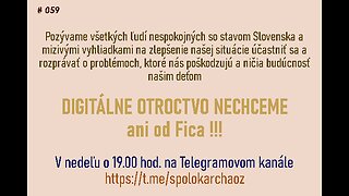 Spolok Archa, o.z. - 19.10.2025 - živá diskusia v Telegrame