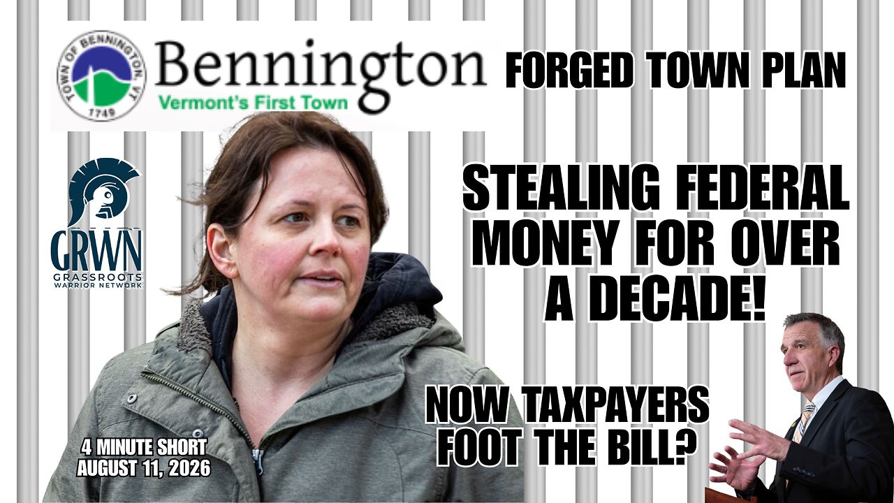 Https:/rumble.com BENNINGTON STEALING FEDERAL $$$ (tens of millions) FOR A DECADE!