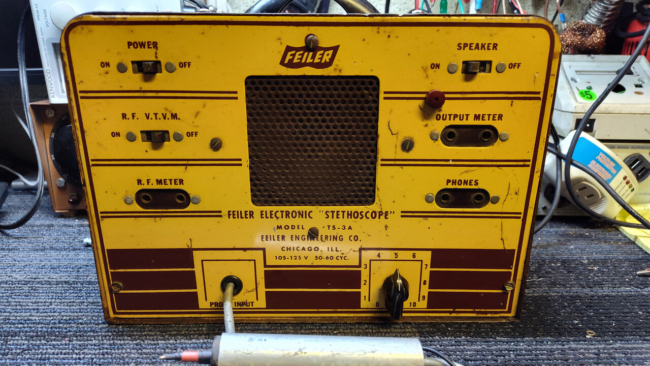 1946/1947 Feiler Electronic Stethoscope and Carlson Super Probe