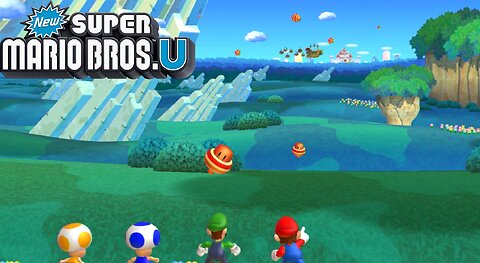 New Super Mario Bros. U - World 1 Playthrough (Real Wii U Capture)