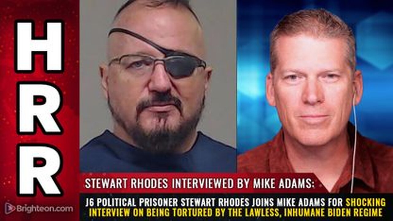 J6 political prisoner Stewart Rhodes joins Mike Adams for shocking interview on....