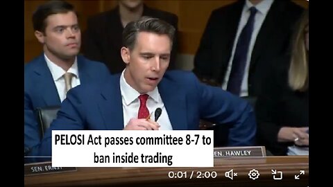 PELOSI act to bank insider trading passes committee 8-7