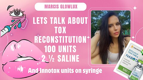 reconstitute tox? How i find units on a syringe for innotox, TOX reconstitution 1-2.5