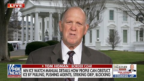 Border Czar: Justice Is Coming For Anti-ICE Groups