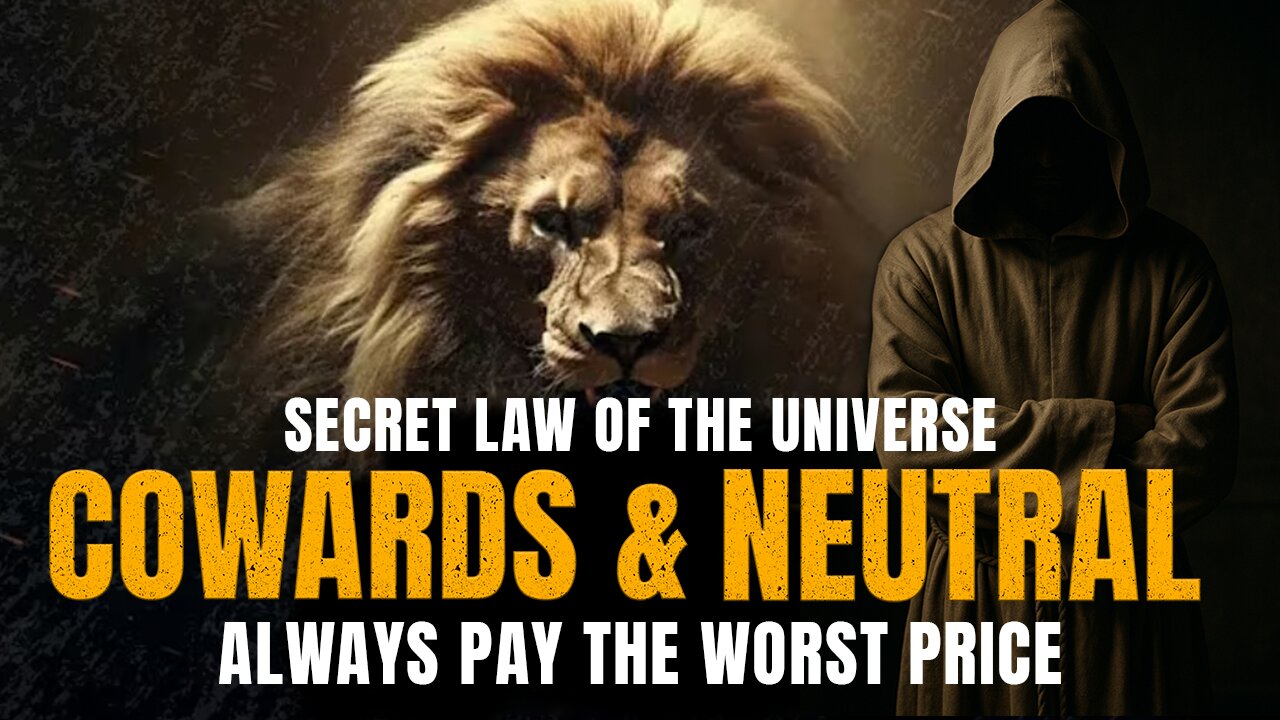 Cowards and neutral people always pay the worst price.