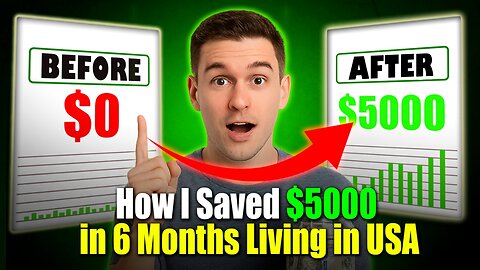 How I saved $5000 in USA