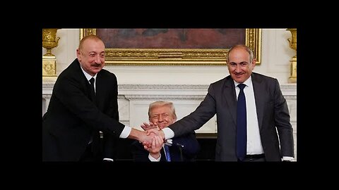 Leaders of Azerbaijan and Armenia shake hands as they join Trump, sign agreement at peace summit