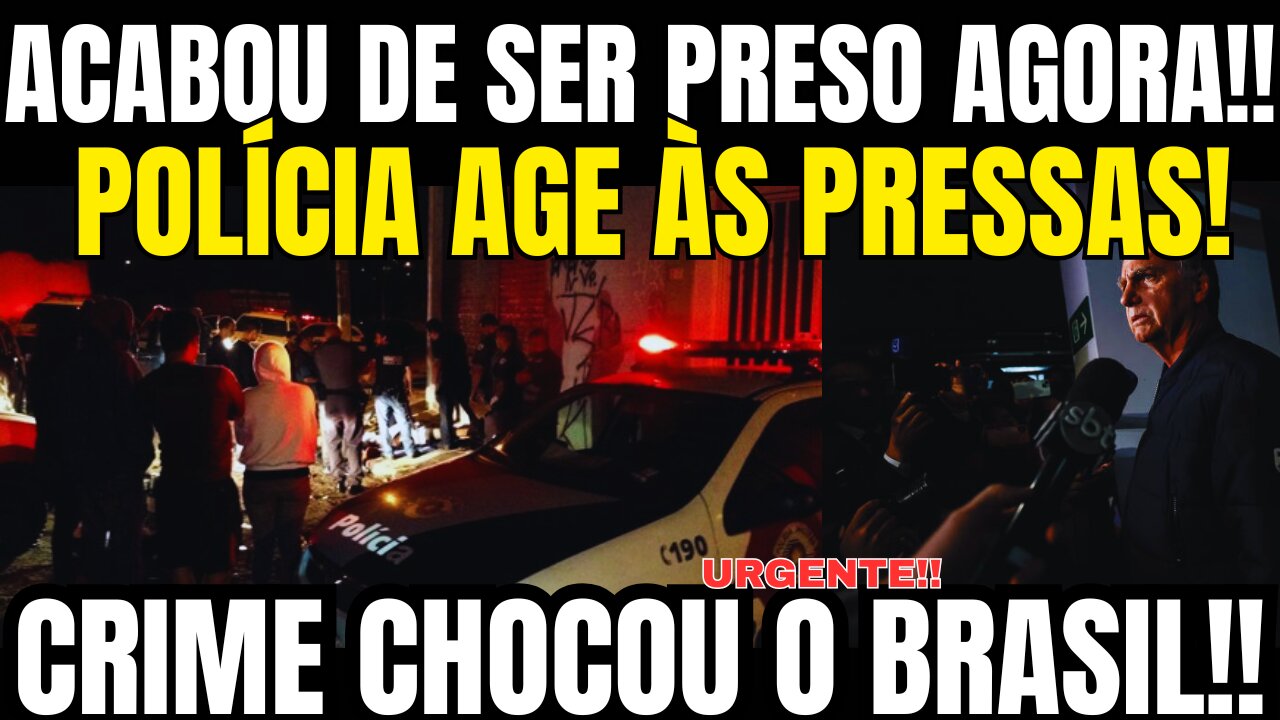 URGENTE! ACABOU DE SER PRESO AGORA! INVASÃO NA CASA DE AUTORIDADE DO PL! POLÍCIA AGE ÀS PRESSAS!