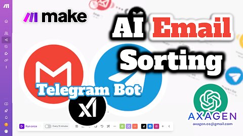 AI Email Sorting with Telegram Bot (Gmail + Make.com Automation)