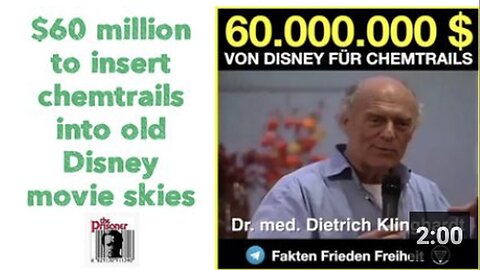 "$60 Million for Adding Chemtrails to the Skies in Old Disney Movies"