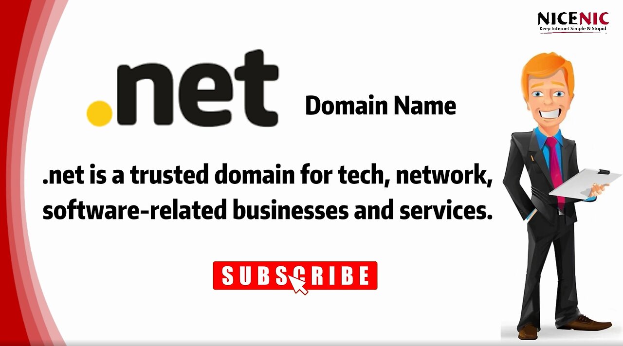 Cheap .NET Domain Name: a domain for tech, network, and software-related businesses and services.