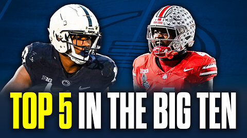 The Top 5 Big Ten football RBs, WRs & TEs