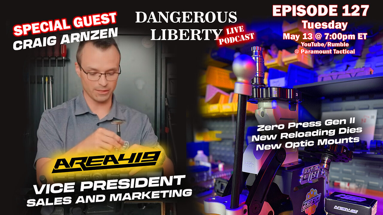 Dangerous Liberty 127 - Guest Craig Arnzen form Area 419