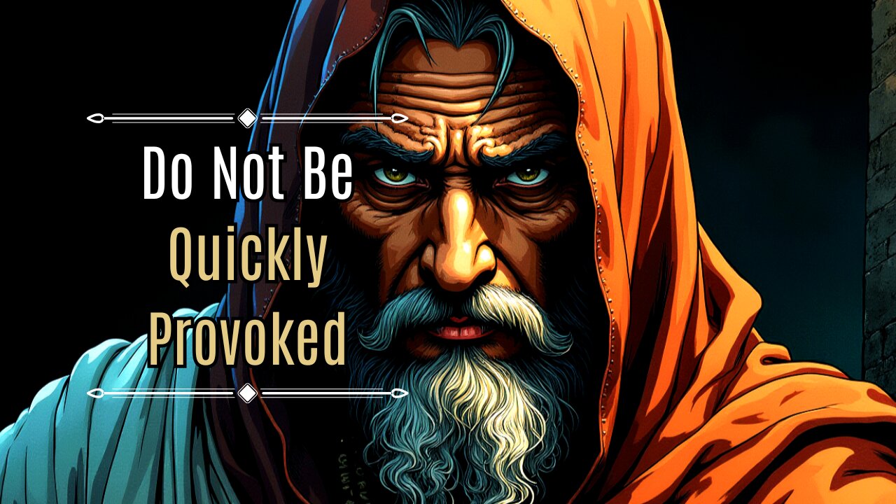 Avoid the Impulse of Foolish Anger