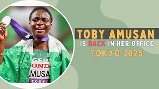 Toby Amusan is back in “HER” office against all odds...!