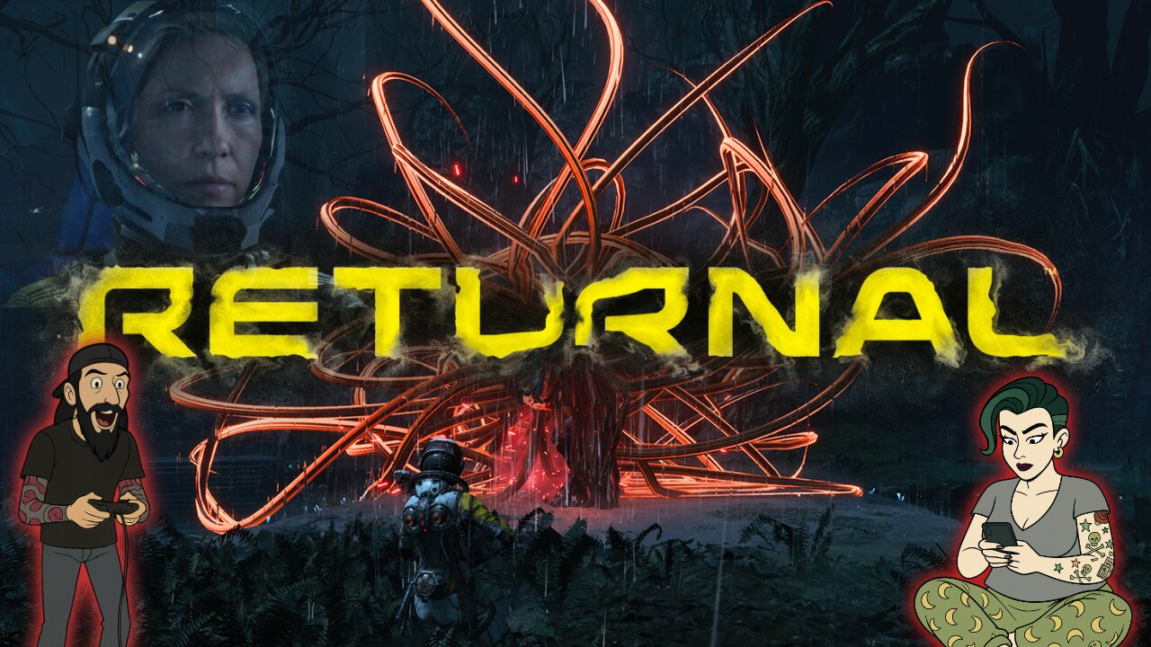 Returnal! Tilda in a space suite.