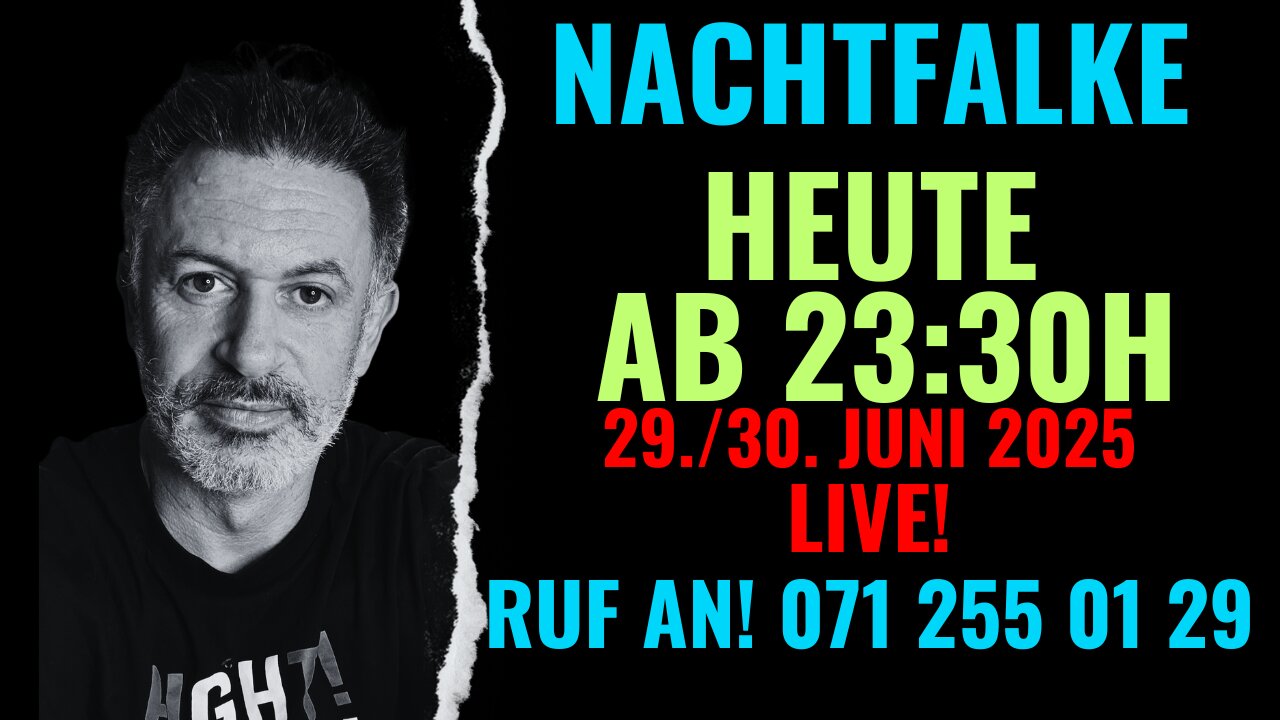 NACHTFALKE (28./29. Juni 2025) Open Mic. Open End. Night Talk. Ruf anonym an: 071 255 01 29