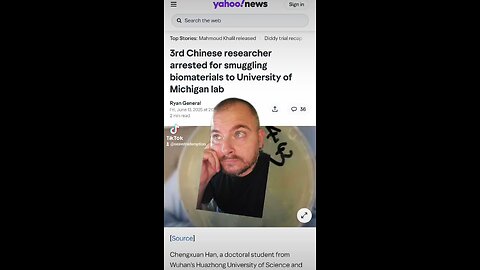 ANOTHER Chinese Student Sending Biomaterials to China