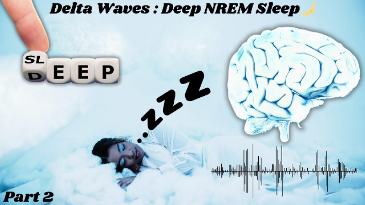 Delta Waves for Deep NREM Sleep & Melatonin Release 🌙 Binaural Beats, Brain Waves & Healing Music
