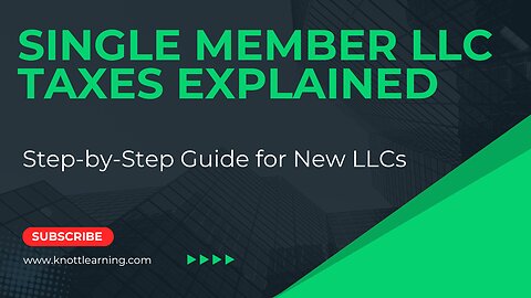 Single Member LLC Taxes Explained Simply!