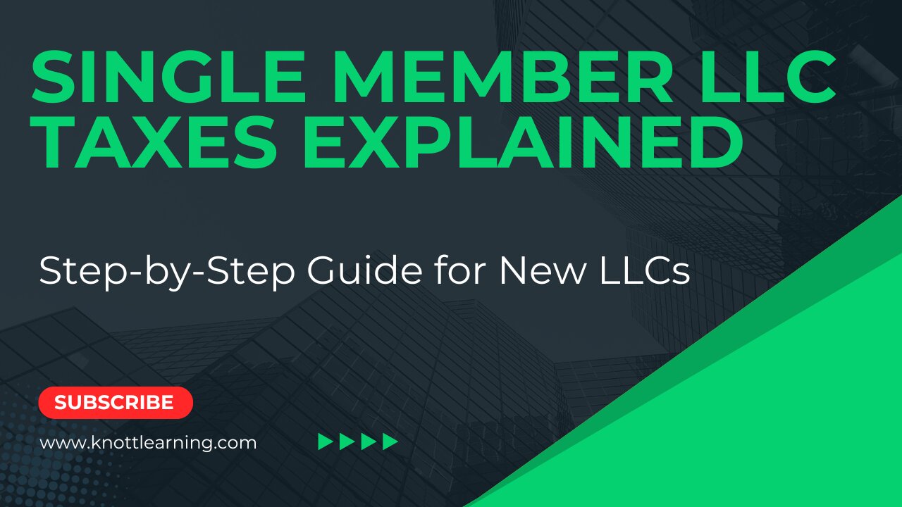 Single Member LLC Taxes Explained Simply!