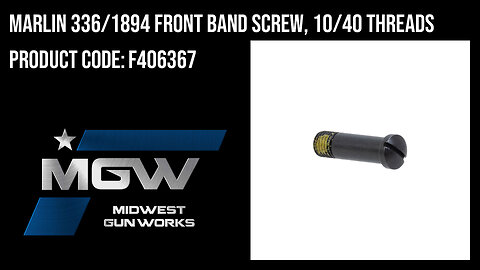 Marlin 336/1894 Front Band Screw, 10/40 Threads - F406367