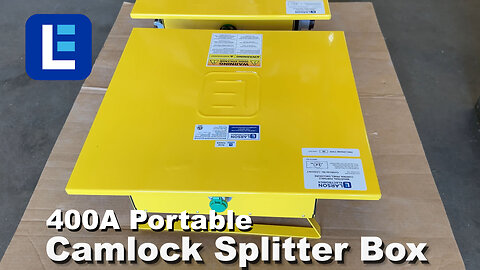 400A Portable Camlock Splitter Box - 480V 3-phase - 100A Camlock Outputs, Parallel Output