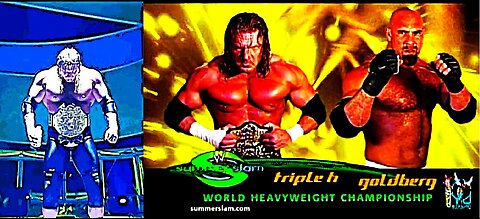 Triple H's vicious beatdown on Goldberg at WWE SummerSlam 2003 HD - (August 24th, 2003)