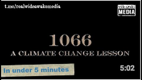 "Lessons on Climate Change from 1066"