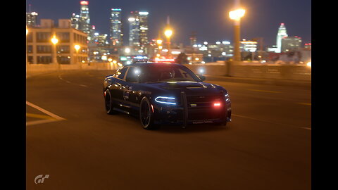 GRAN TURISMO 7- HELLCAT POLICE CAR RACE AT NIGHT