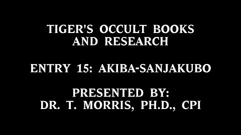 Entry 15: Akiba-Sanjakubo