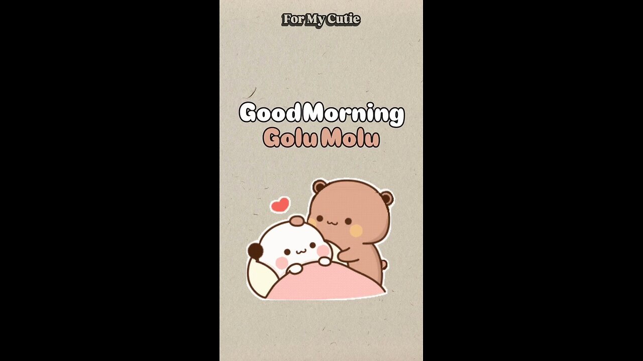 good morning
