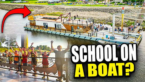 7 Kids + Mom Visit School on a Boat | Paddling The Mississippi – Day 31