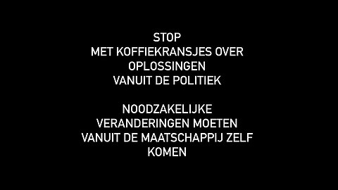 Leven in een wereld van “we doen gewoon maar wat…”