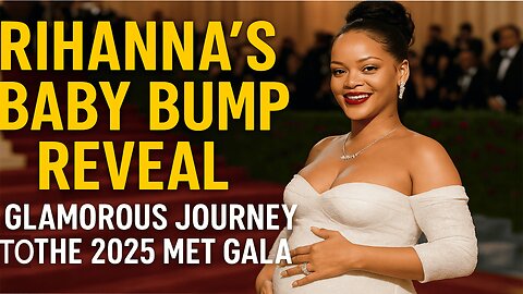 Rihanna’s Baby Bump Reveal | A Glamorous Journey to the 2025 Met Gala 💫👶✨| NEWSDRIFT