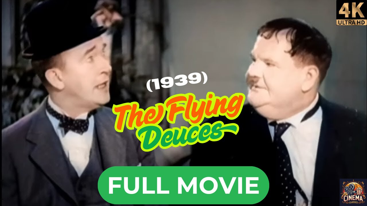 The Flying Deuces (1939) | Laurel and Hardy | Full Movie 4K Colorized