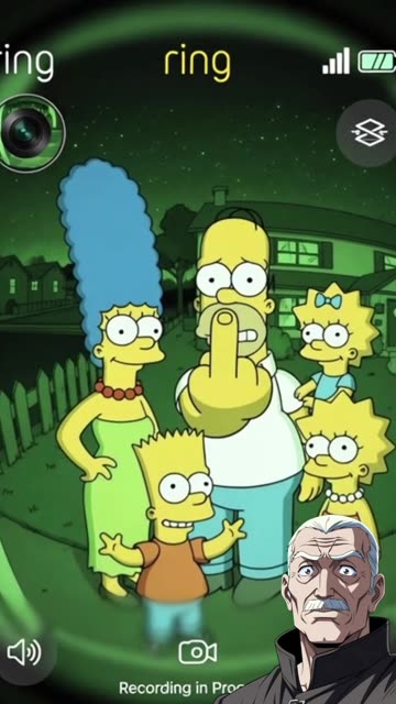 The Simpsons CAUGHT on Ring Camera