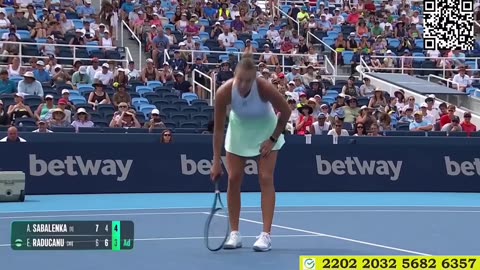 Emma Raducanu complains about a crying child in the crowd - Cincy Open Tennis 2025